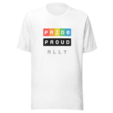 LGBTQIA+ PRIDE BLACK PROUD HUMAN ALLY - Unisex Crew Neck T-shirt