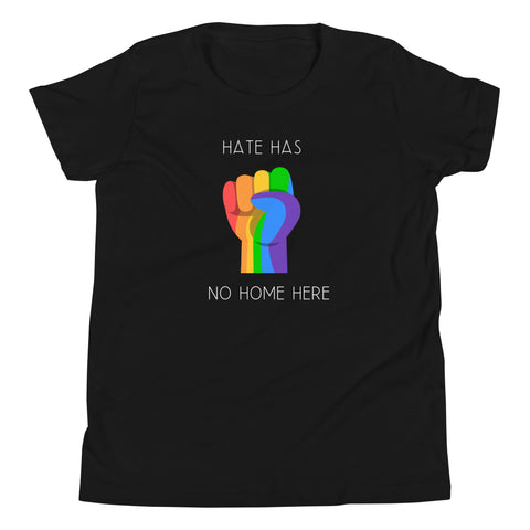 Hate Has No Home Here Youth Short Sleeve T-Shirt